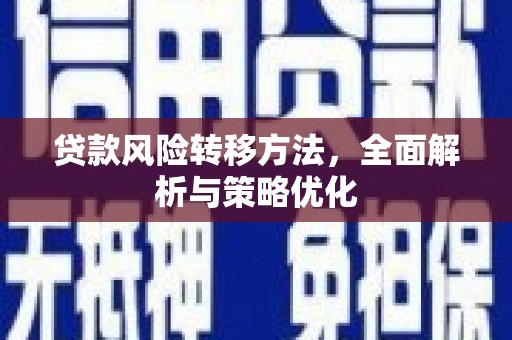 新港贷款风险转移方法，全面解析与策略优化