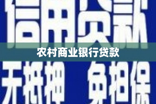 新港农村商业银行贷款