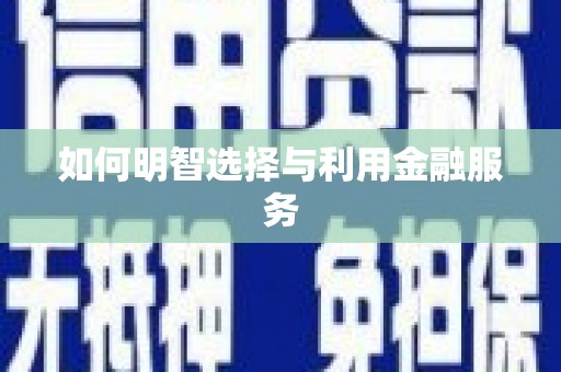 新港如何明智选择与利用金融服务