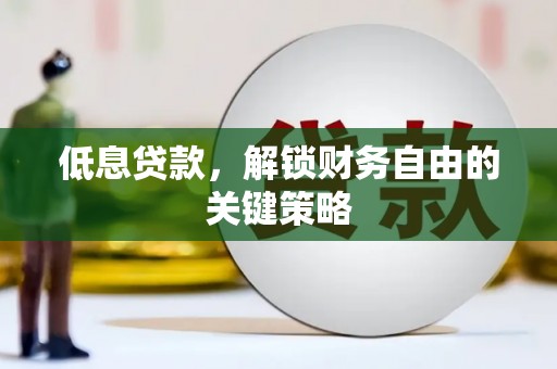 新港低息贷款，解锁财务自由的关键策略