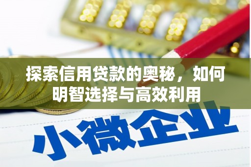 新港探索信用贷款的奥秘，如何明智选择与高效利用