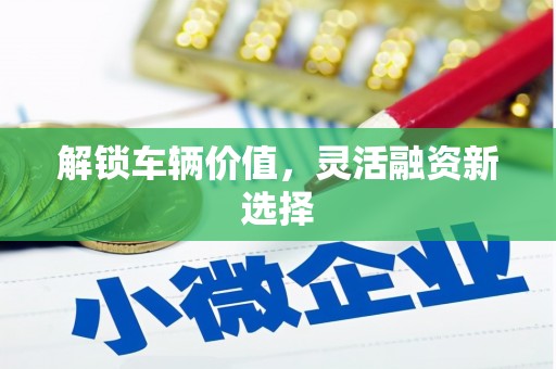 新港解锁车辆价值，灵活融资新选择